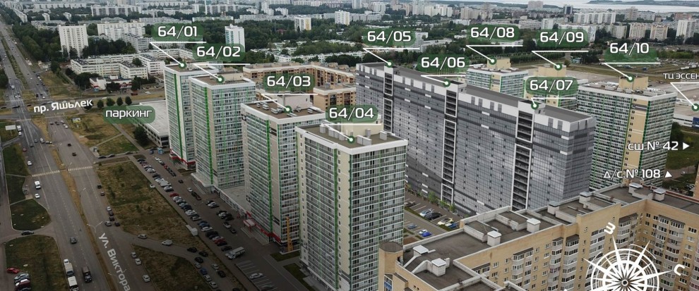 Новостройки в 64 микрорайоне от ГК Профит